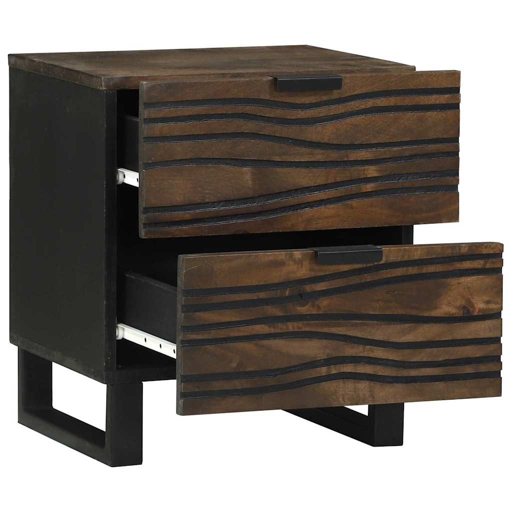 Éjjeliszekrény 2 pcs Dió 40 x 33 x 46 cm Szerelt Fa