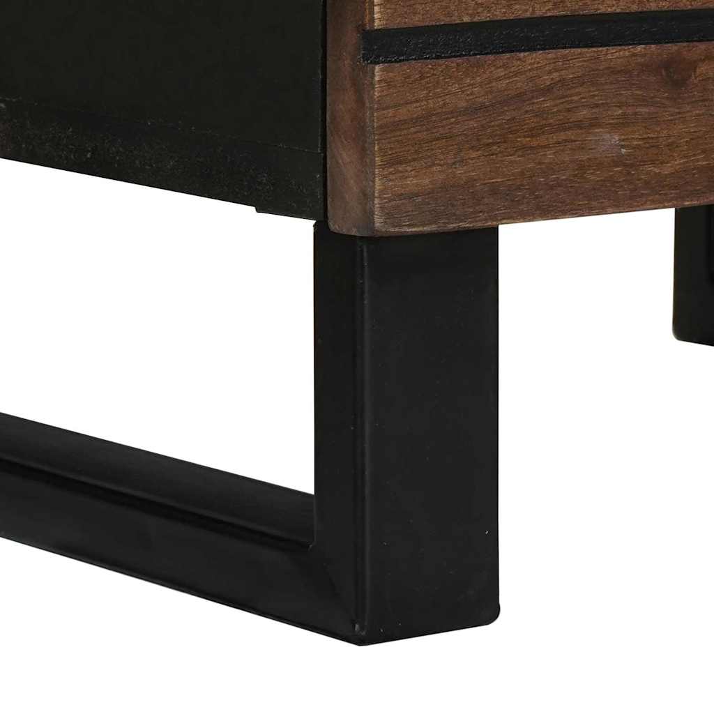 Highboard Barna 40 x 33 x 110 cm tömör mangófa