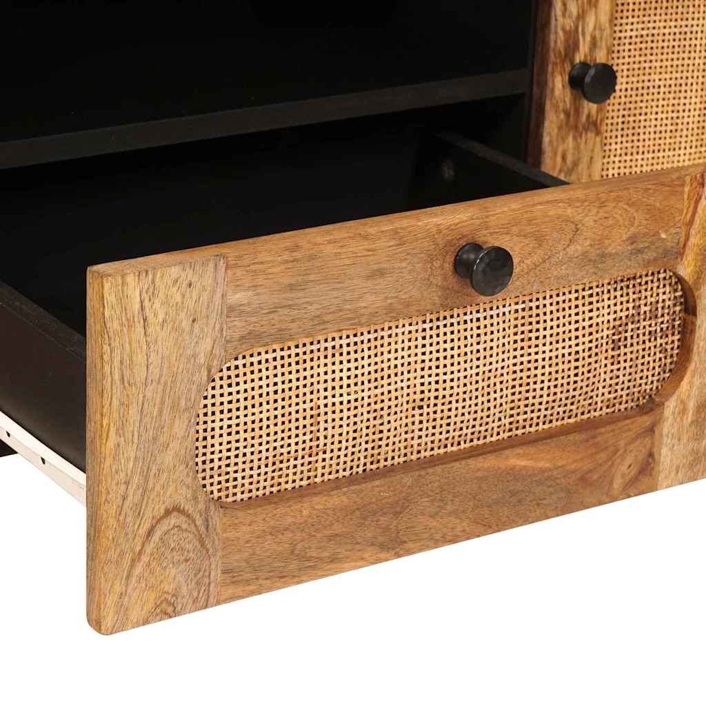 TV szekrény fiókkal Barna 105 x 33 x 46 cm Tömör Mangófát