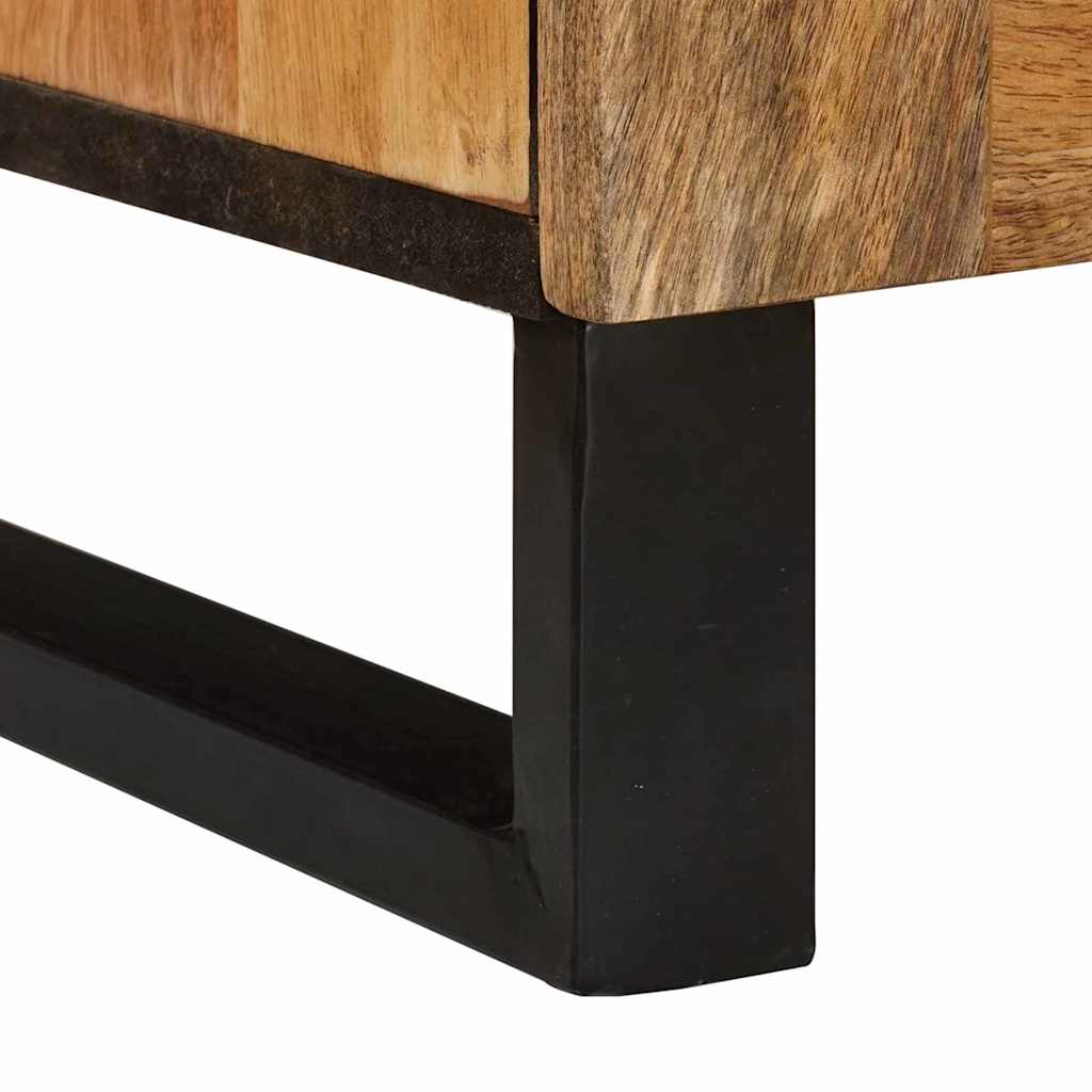 TV szekrény fiókkal Barna 105 x 33 x 46 cm Tömör Mangófát