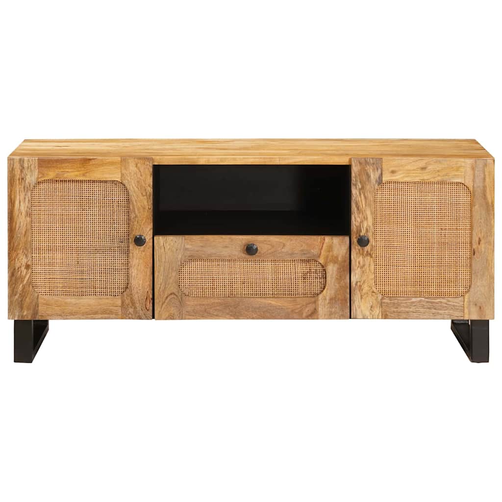 TV szekrény fiókkal Barna 105 x 33 x 46 cm Tömör Mangófát