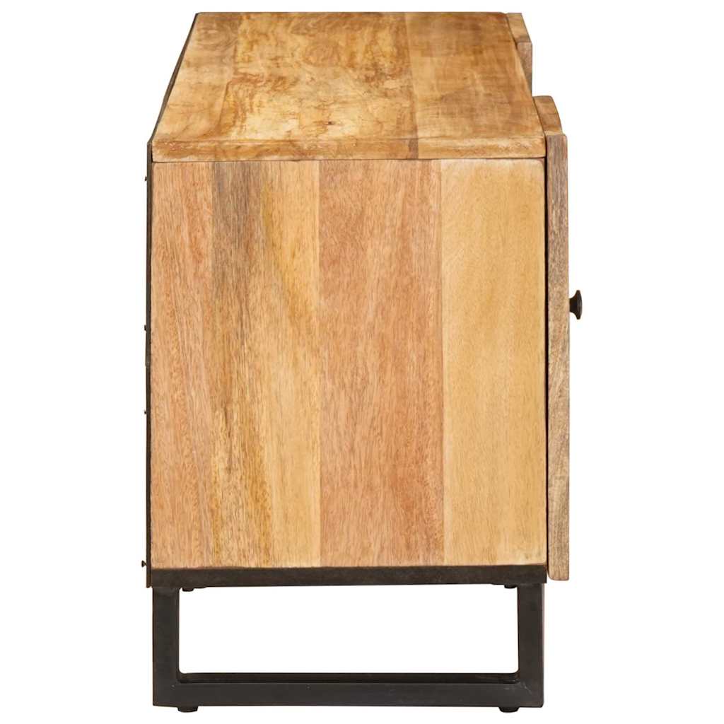 TV szekrény fiókkal Barna 105 x 33 x 46 cm Tömör Mangófát