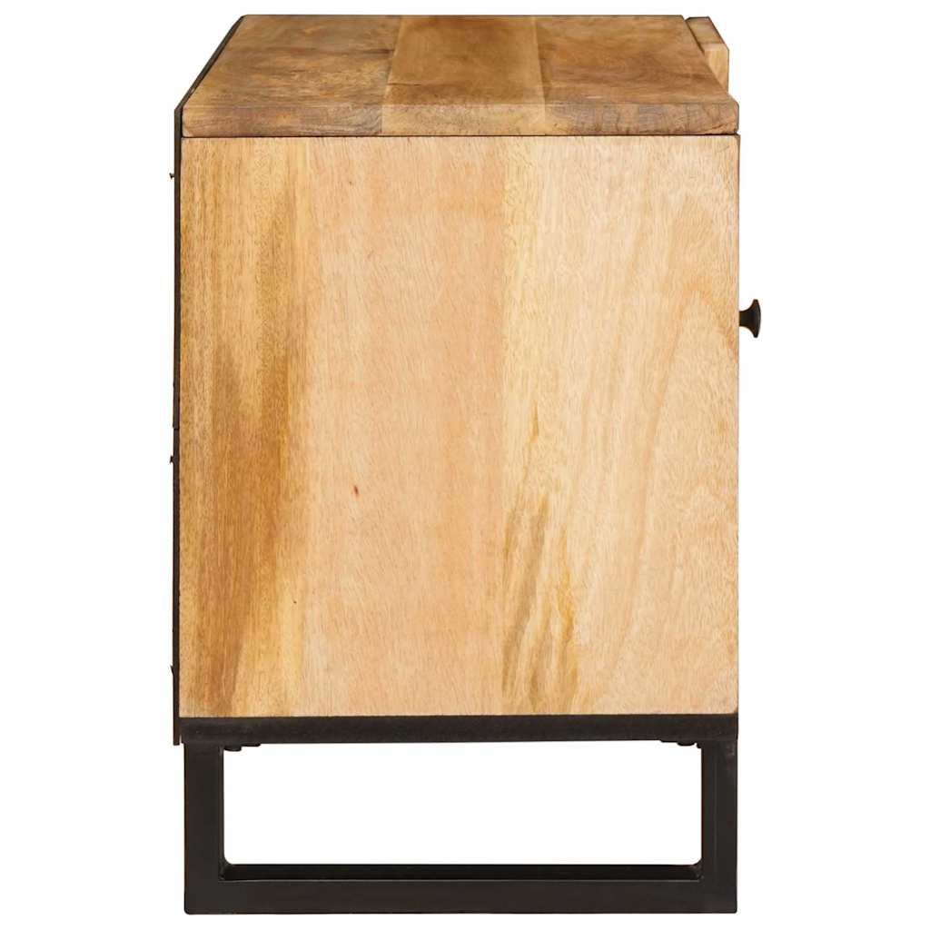 TV szekrény tárolóval Barna 80 x 33 x 46 cm Tömör Mangófát
