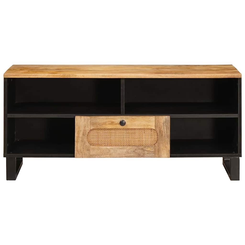 TV szekrény fiókkal Barna 100 x 33 x 46 cm Tömör Mangófát