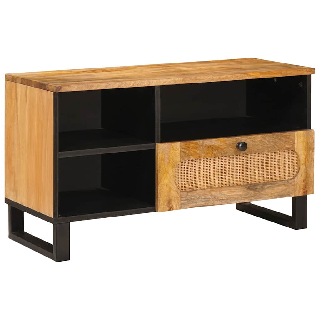 TV szekrény fiókkal Barna 80 x 33 x 46 cm Tömör Mangófát