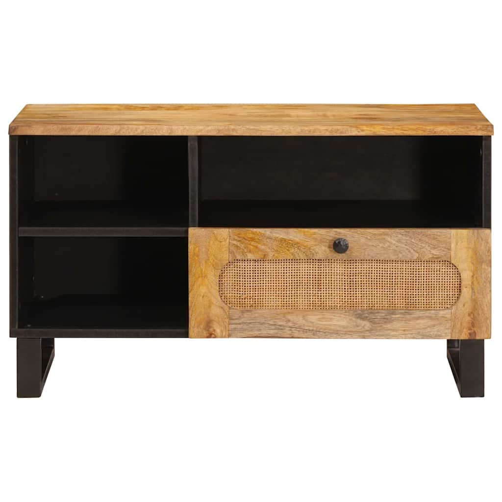 TV szekrény fiókkal Barna 80 x 33 x 46 cm Tömör Mangófát