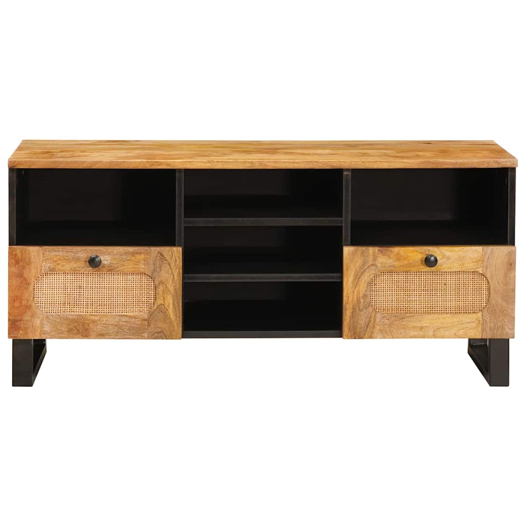 TV szekrény fiókkal Barna 100 x 33 x 46 cm Tömör Mangófát