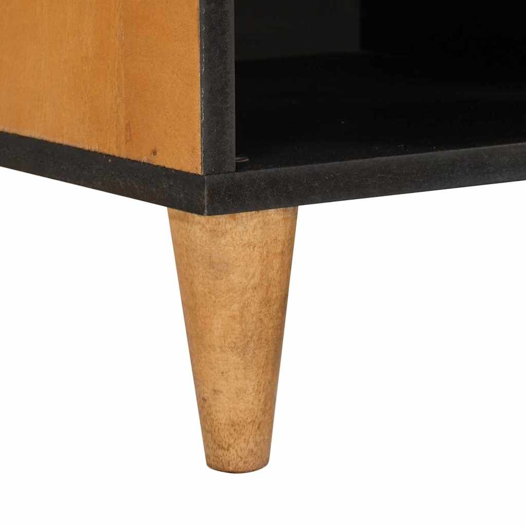 TV szekrény fiókkal polcokkal 80 x 33 x 46 cm Tömör Mangófát
