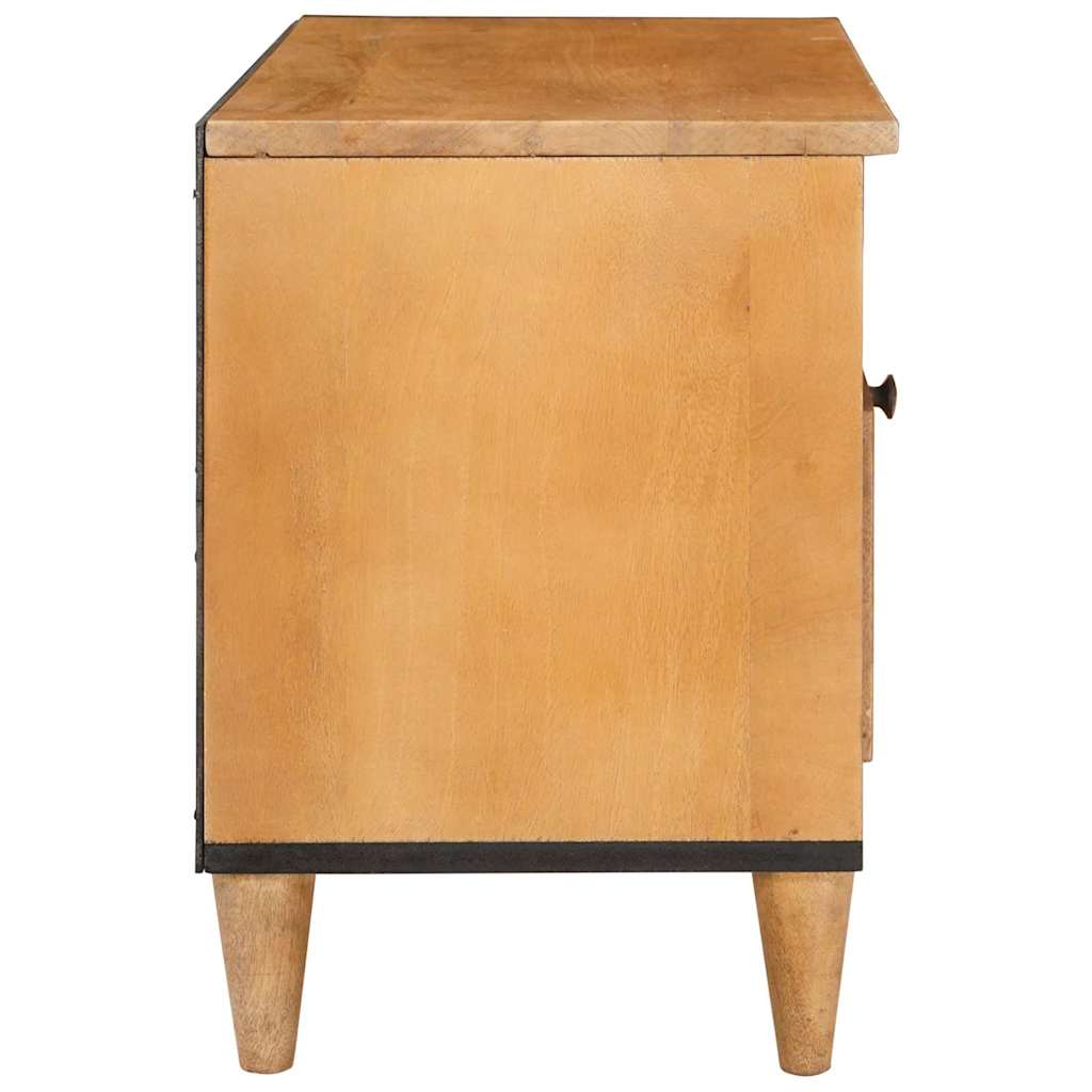 TV szekrény fiókkal polcokkal 80 x 33 x 46 cm Tömör Mangófát