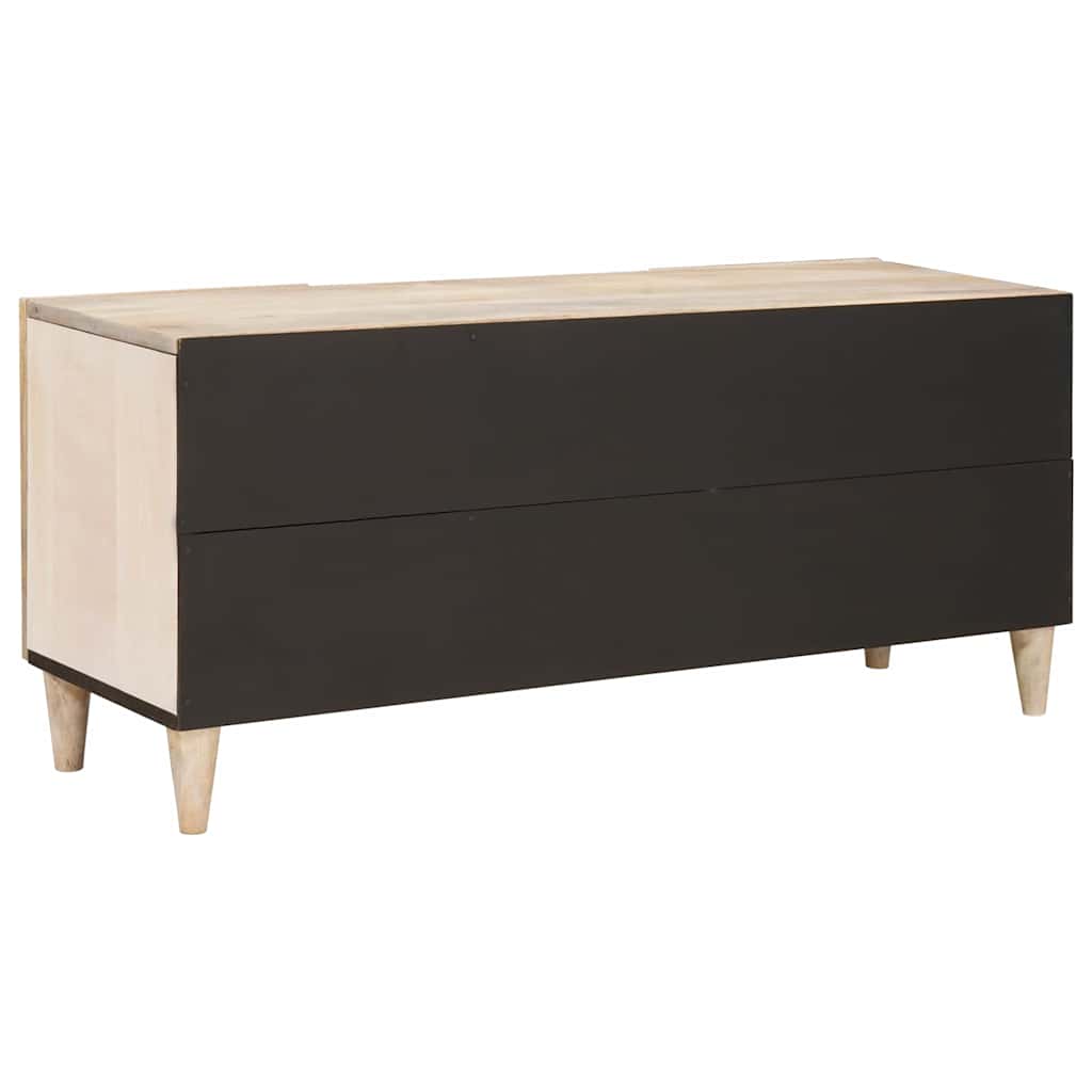 TV egységek polcokkal tárolóval Fehér 105 x 33 x 46 cm Faanyag
