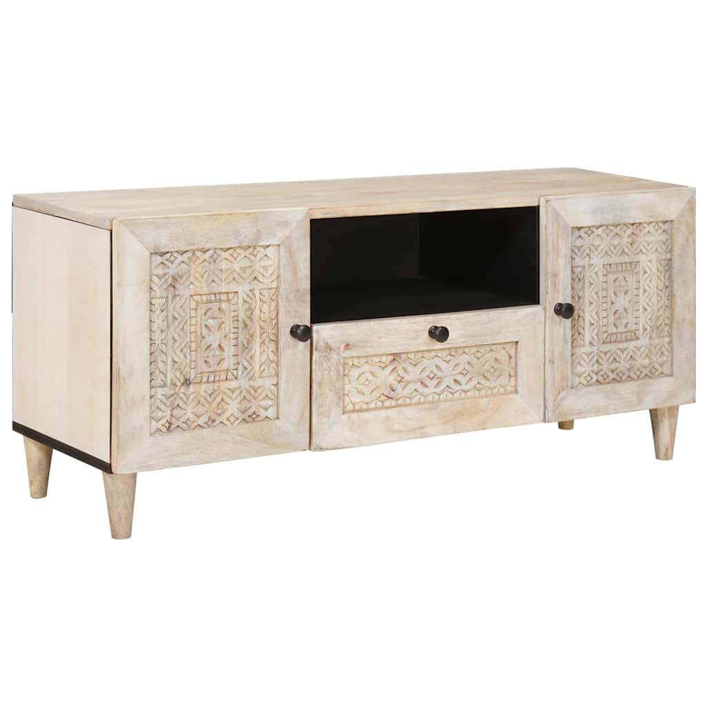 TV egységek fiókkal polcokkal Fehér 105 x 33 x 46 cm Faanyag