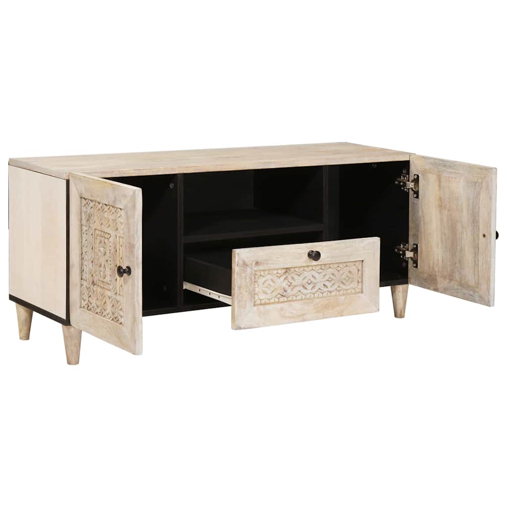 TV egységek fiókkal polcokkal Fehér 105 x 33 x 46 cm Faanyag