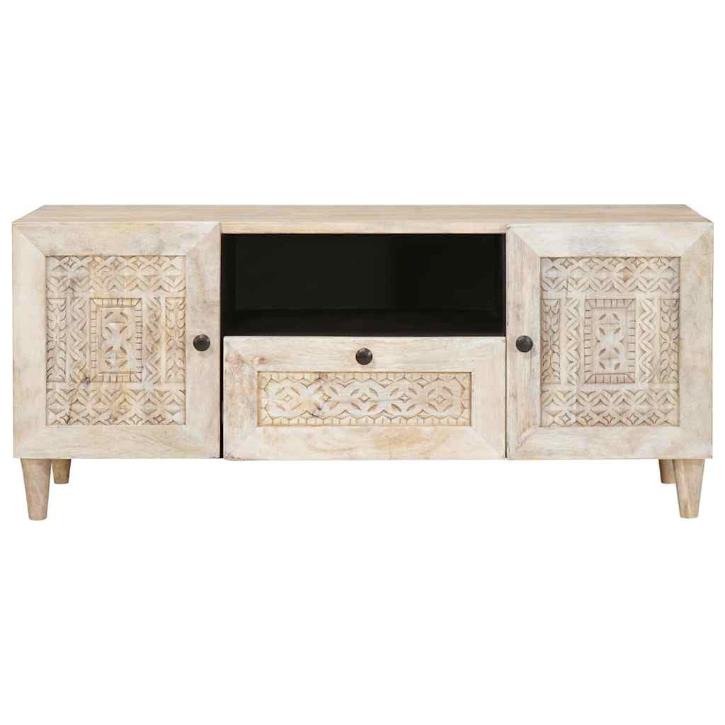 TV egységek fiókkal polcokkal Fehér 105 x 33 x 46 cm Faanyag