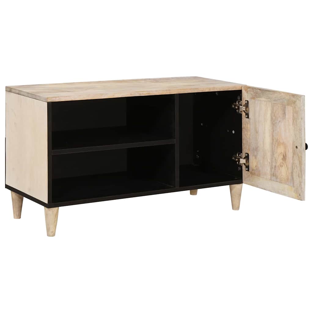 TV egységek polcokkal tárolóval Fehér 80 x 33 x 46 cm Faanyag