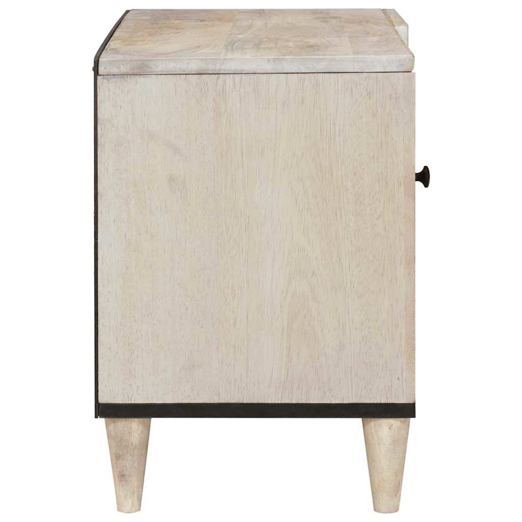 TV egységek polcokkal tárolóval Fehér 80 x 33 x 46 cm Faanyag