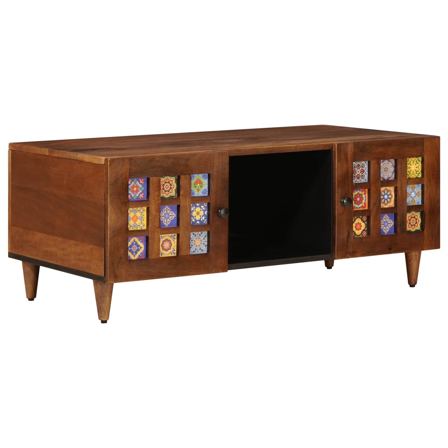 Dohányzóasztal Barna 100 x 54 x 40 cm Tömör Mangófát