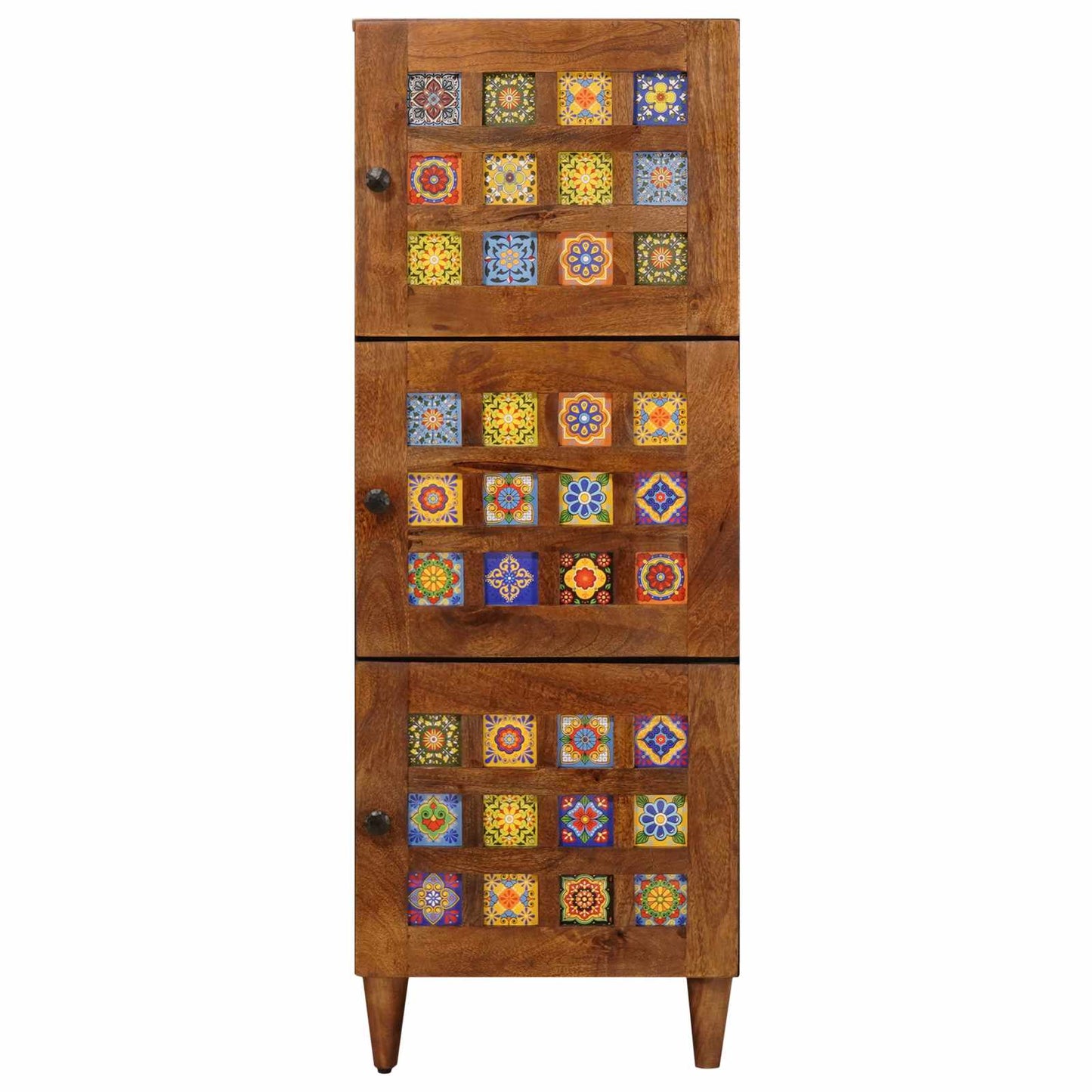 Magasfiú tárolóval ajtóval Dió 40 x 33 x 110 cm Tömör Mangófát