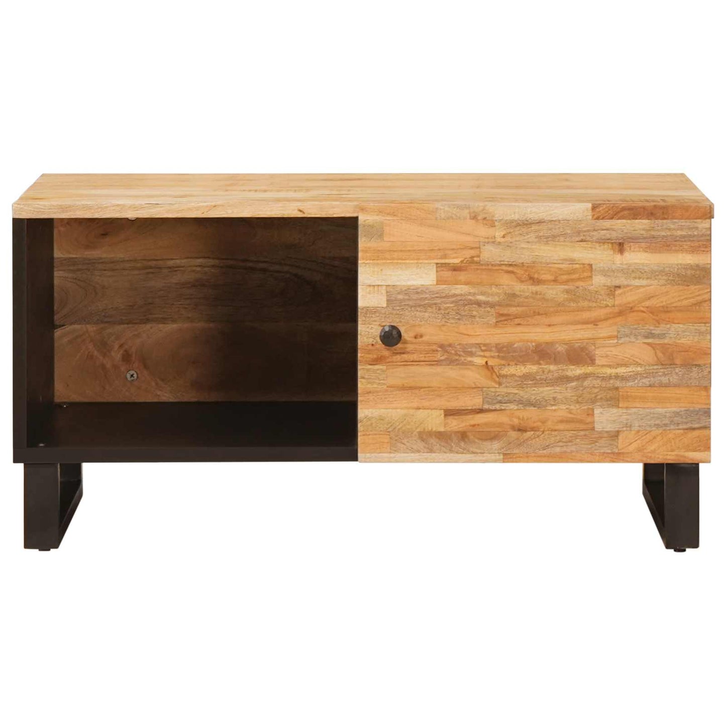 Dohányzóasztal Barna 80 x 50 x 40 cm Tömör Mangófát