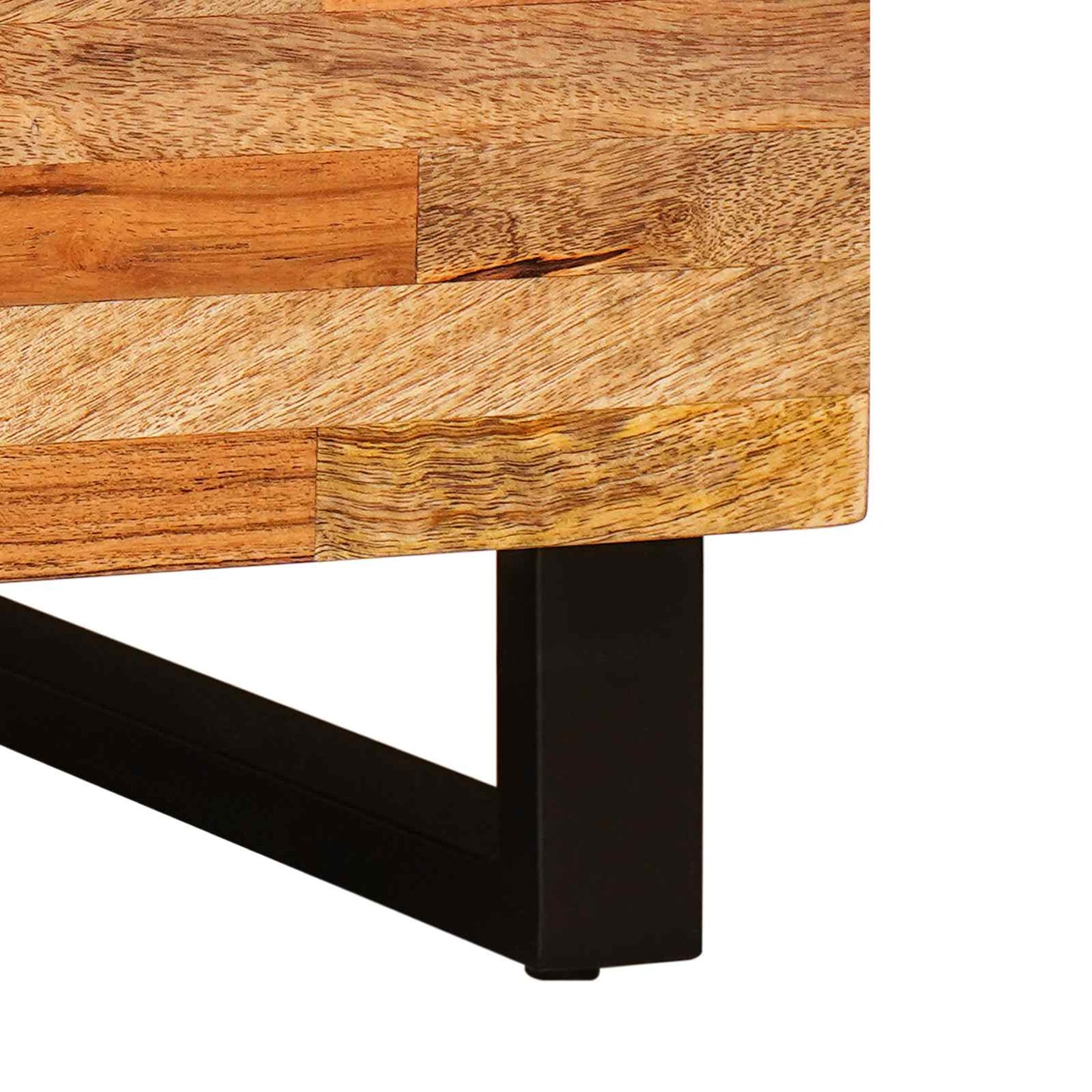 Dohányzóasztal Barna 100 x 54 x 40 cm Tömör Mangófát