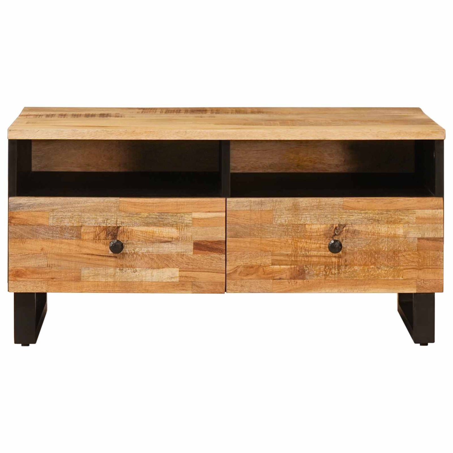Dohányzóasztal fiókkal Barna 80 x 54 x 40 cm Tömör Mangófát
