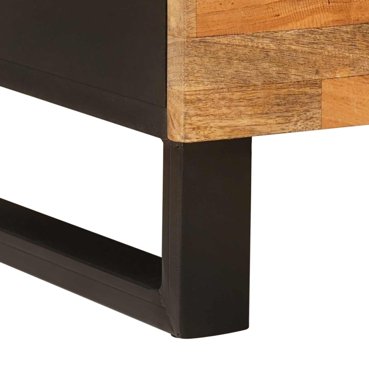 TV szekrény polcokkal Barna 105 x 33 x 46 cm Tömör Mangófát