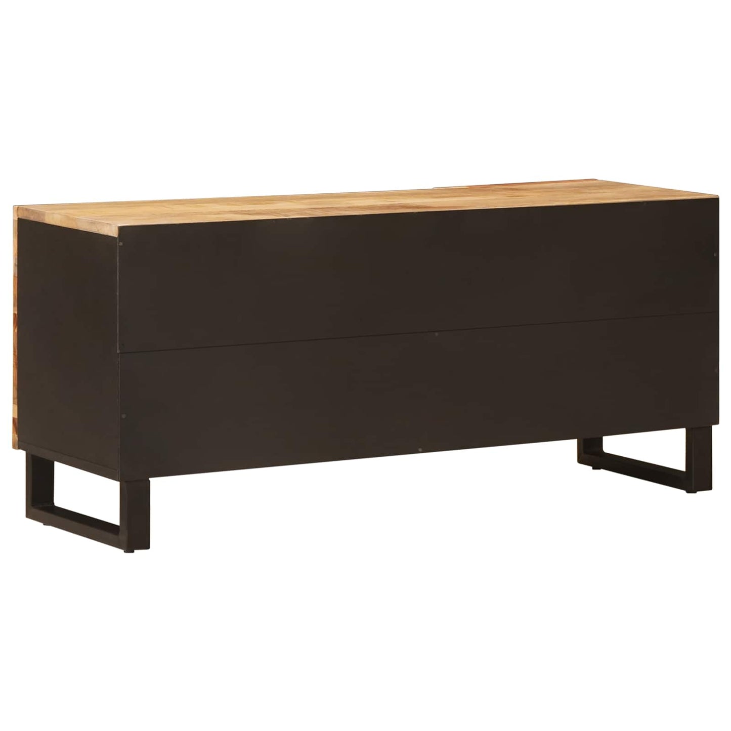 TV szekrény polcokkal Barna 105 x 33 x 46 cm Tömör Mangófát