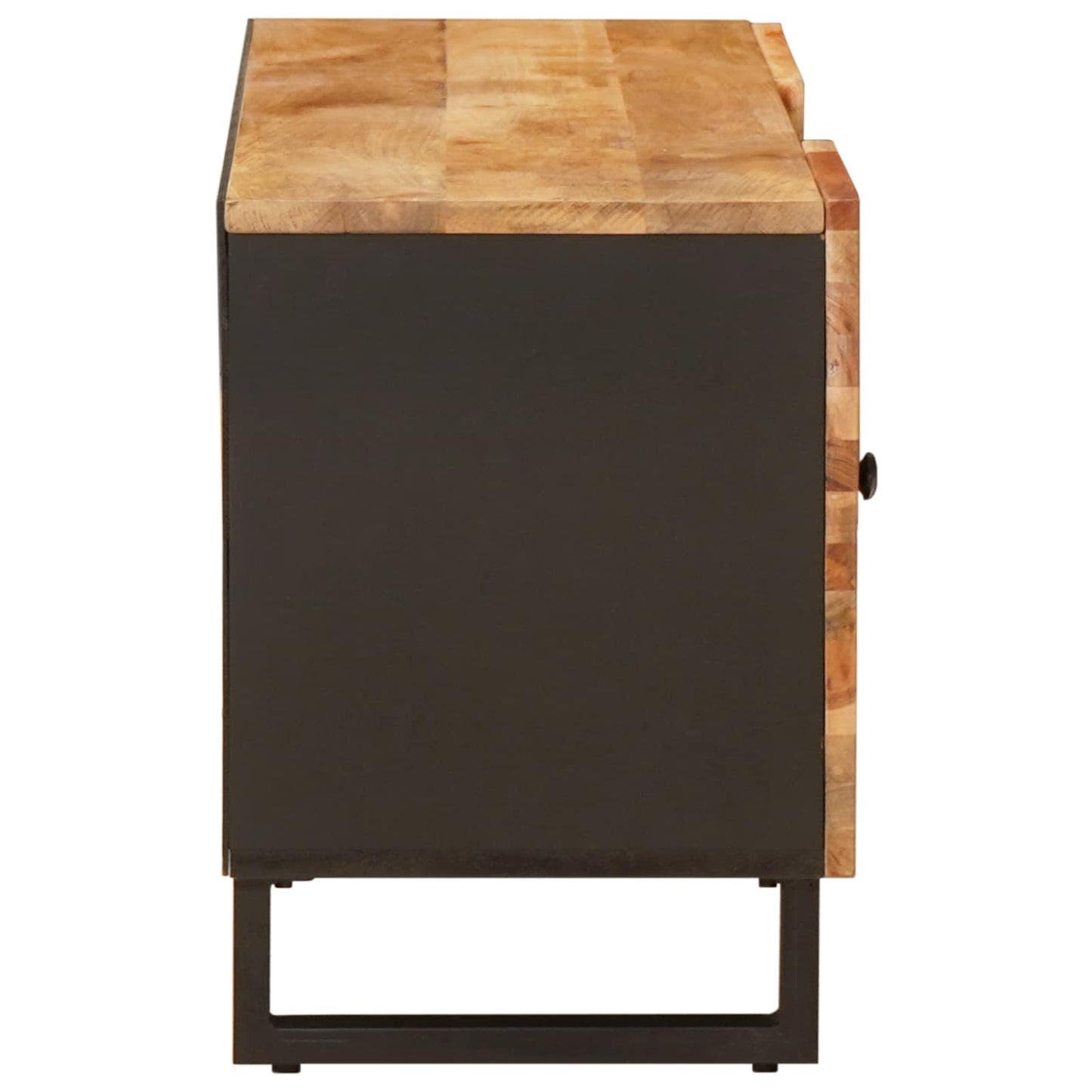 TV szekrény polcokkal Barna 105 x 33 x 46 cm Tömör Mangófát