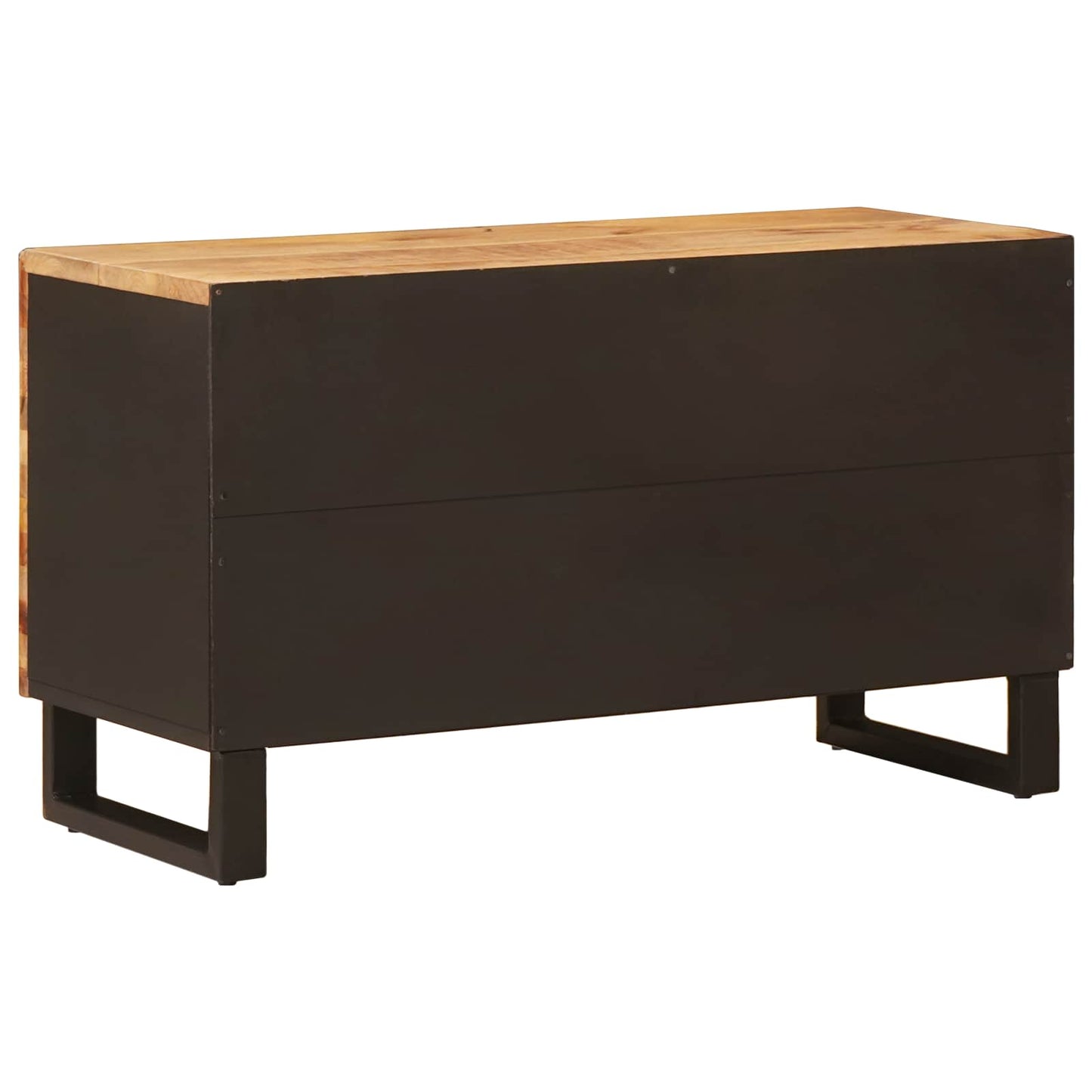 TV szekrény polcokkal Barna 80 x 33 x 46 cm Tömör Mangófát