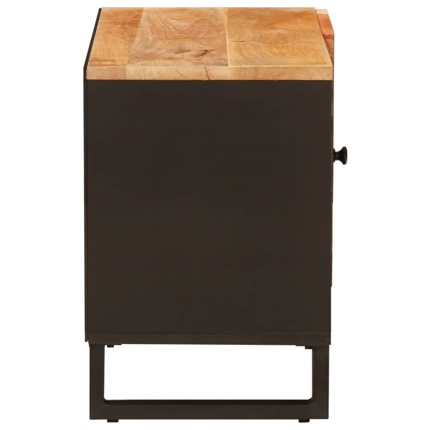 TV szekrény polcokkal Barna 80 x 33 x 46 cm Tömör Mangófát