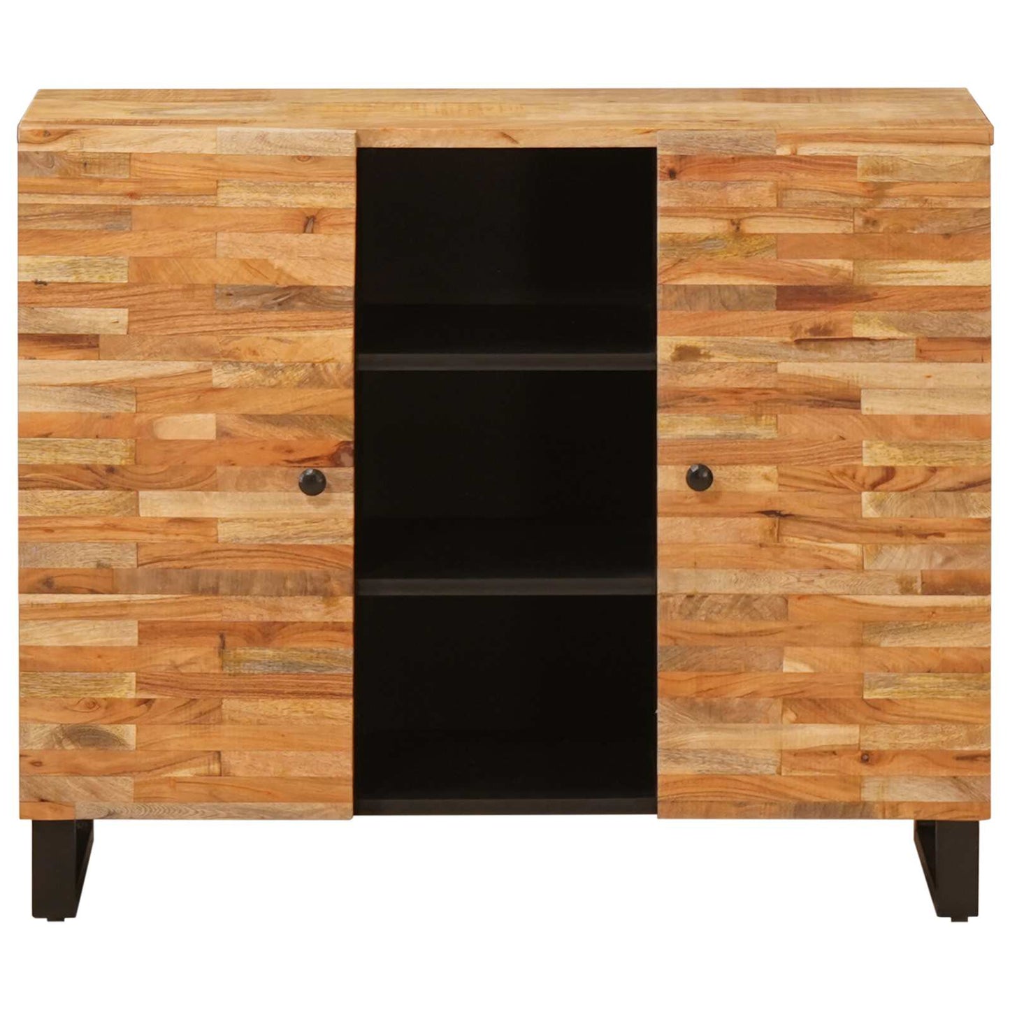 Oldalsó szekrény fiókkal Barna 90 x 33 x 75 cm Tömör Mangófát