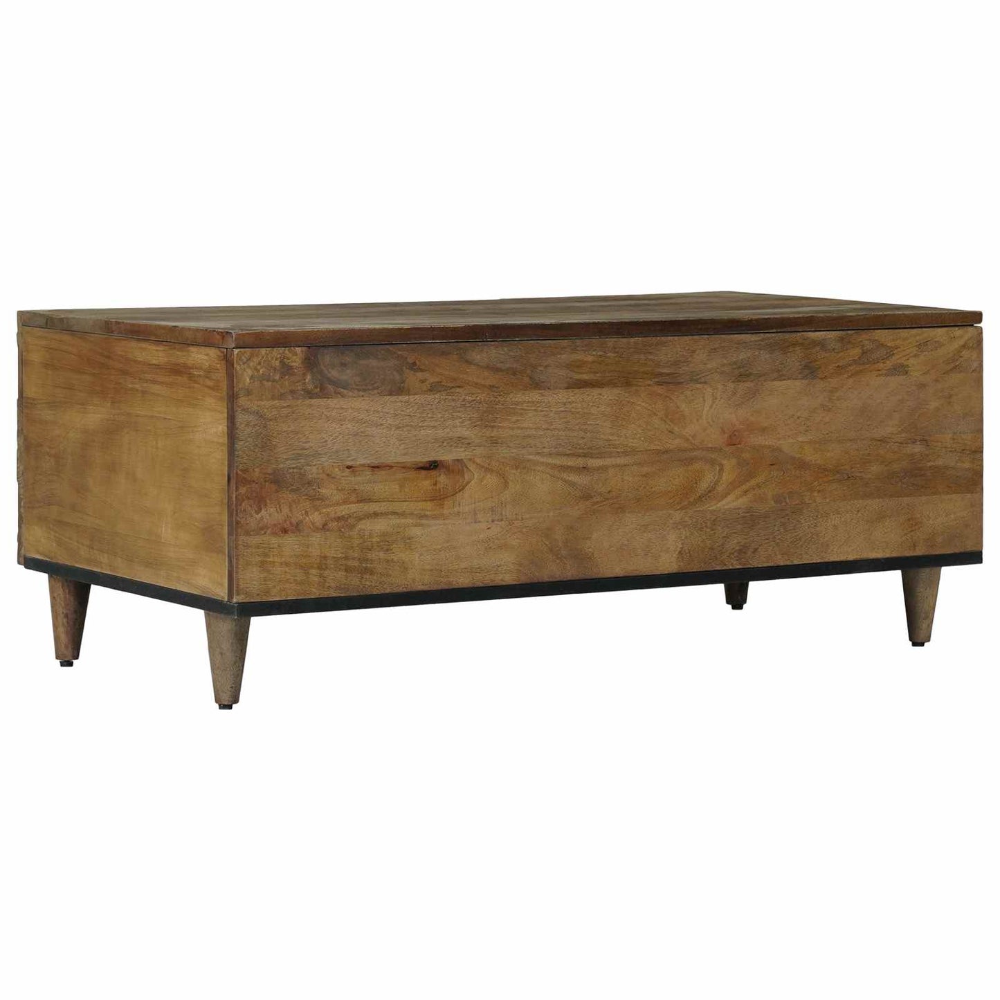 Dohányzóasztal Barna 100 x 54 x 40 cm Tömör Mangófát