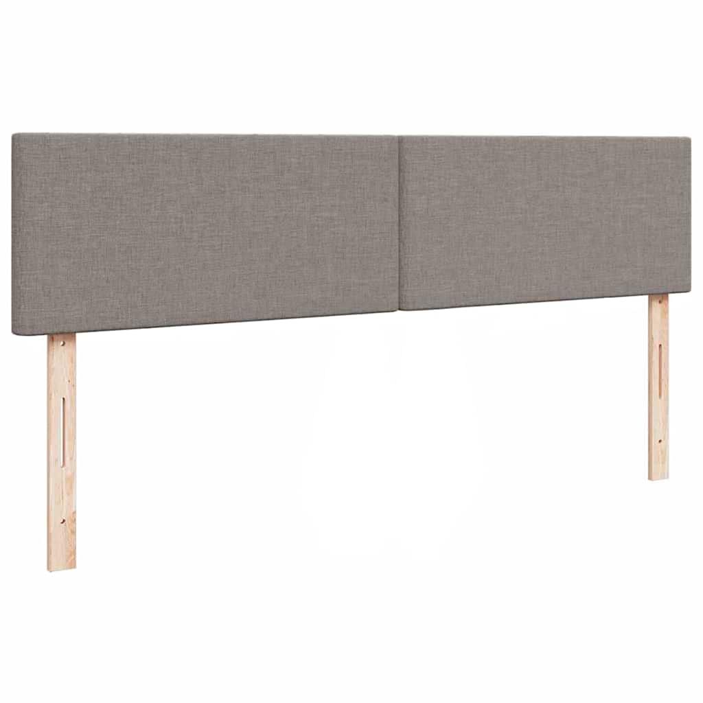 tópszínű szövet ottomán ágy matraccal & LED-ek 180x200cm