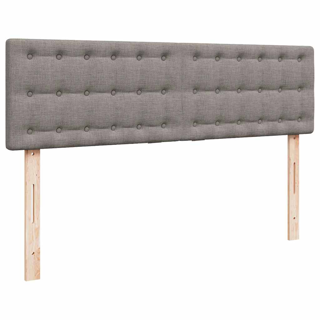 Ottomán ágy matraccal & LED-ek Taupe 140x190 cm anyaggal