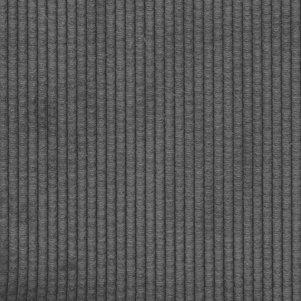 sötétszürke kordbársony szövet loveseat kanapé 109 cm