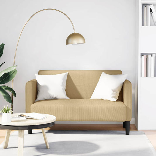 szürke-zöld kordbársony szövet loveseat kanapé 109 cm