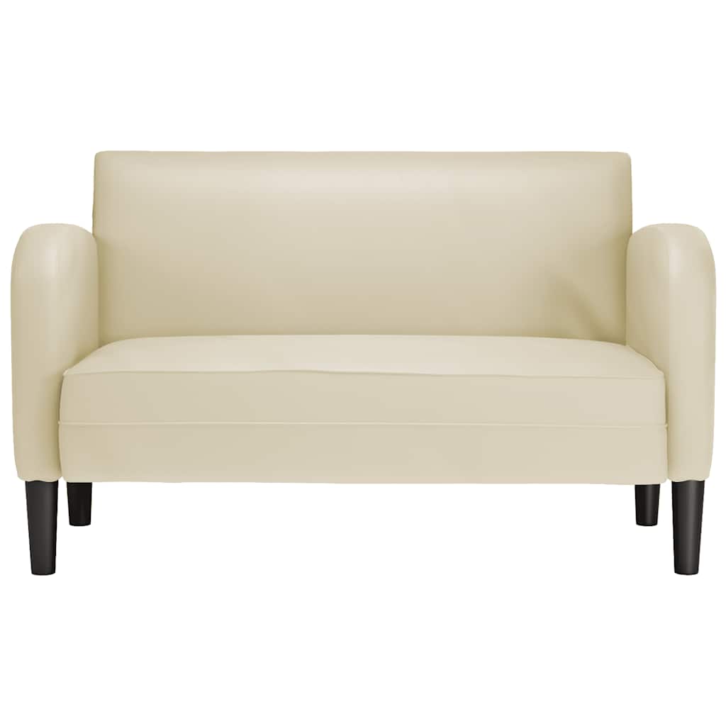 krém műbőr loveseat kanapé 110 cm
