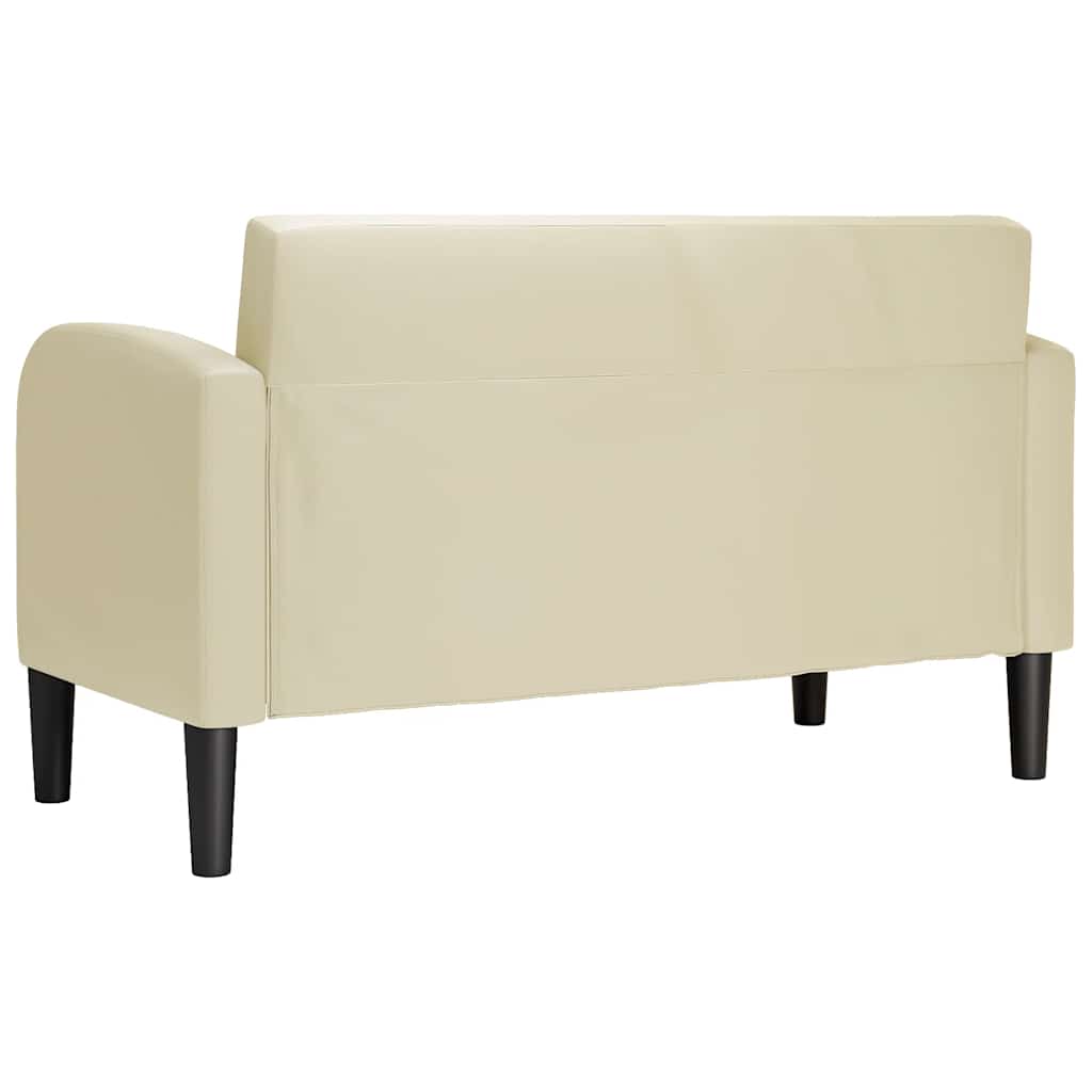 krém műbőr loveseat kanapé 110 cm
