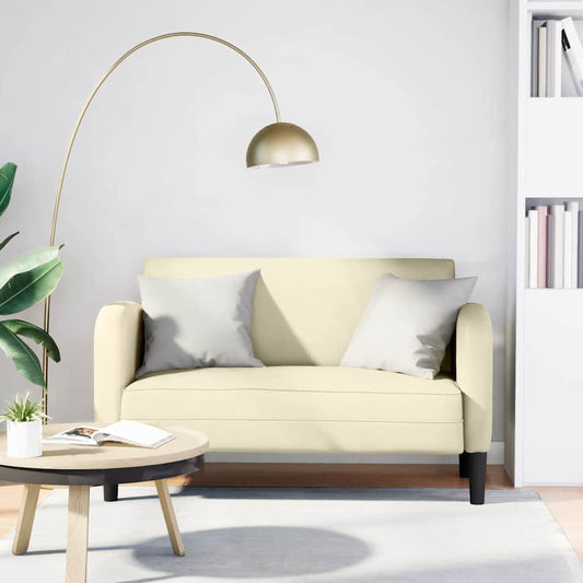 krém műbőr loveseat kanapé 110 cm