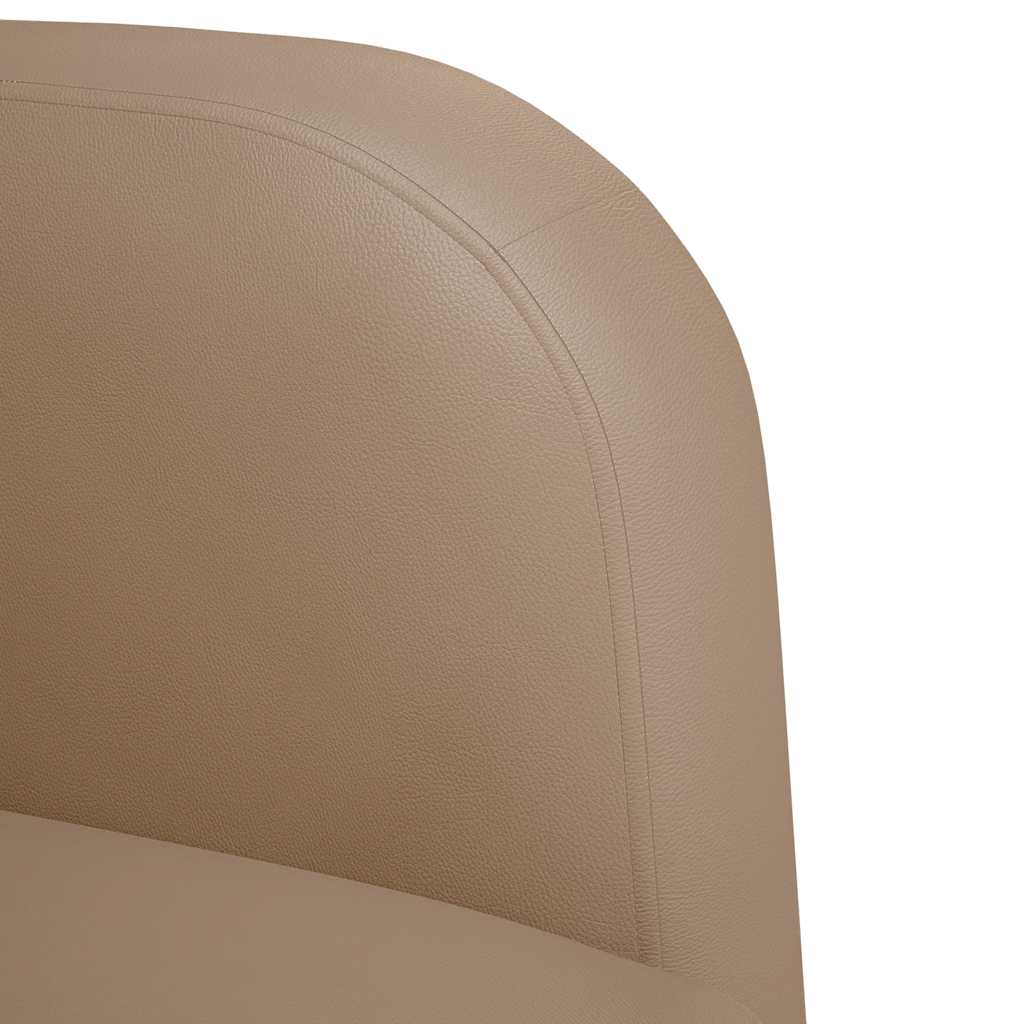 cappuccino műbőr loveseat kanapé 110 cm