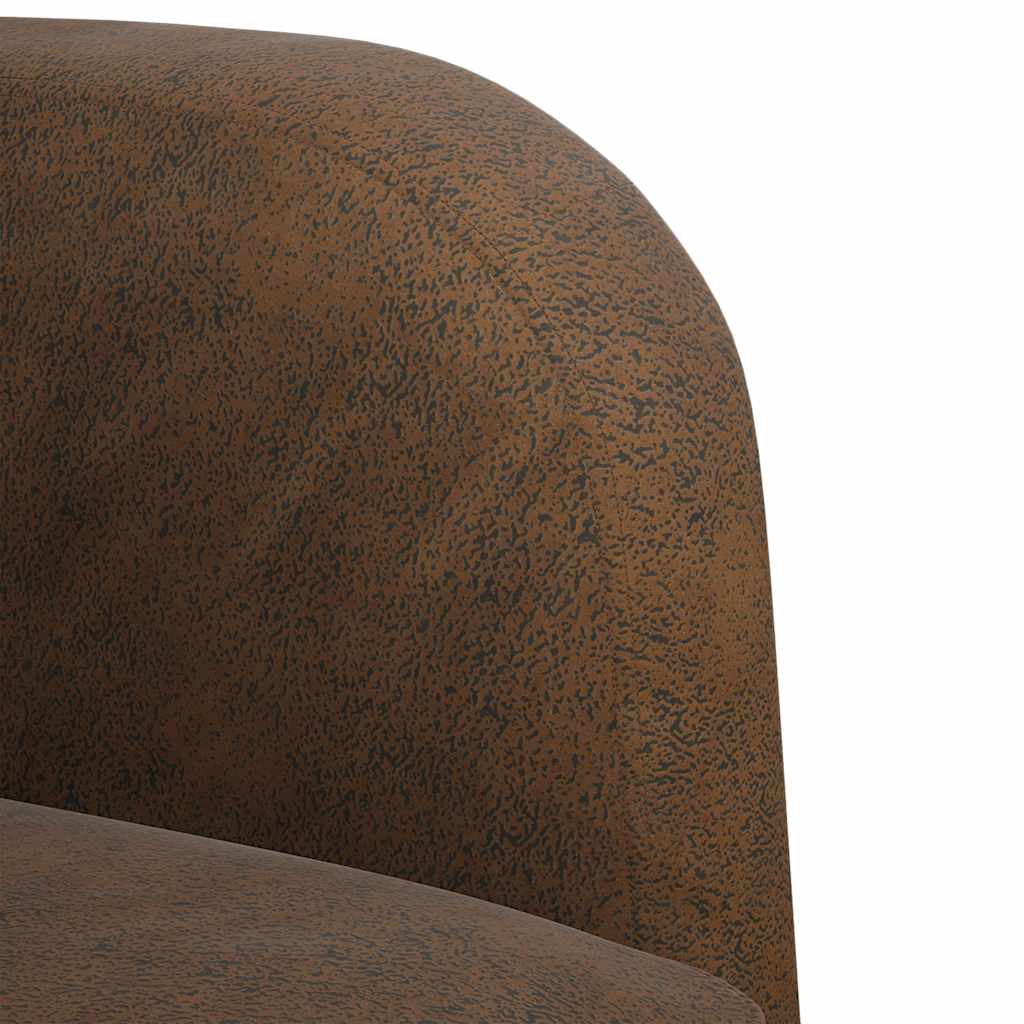 barna műbőr loveseat kanapé 110 cm