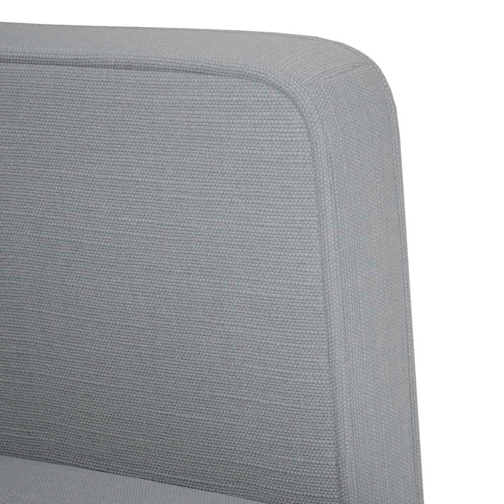 világosszürke szövet loveseat kanapé 111 cm