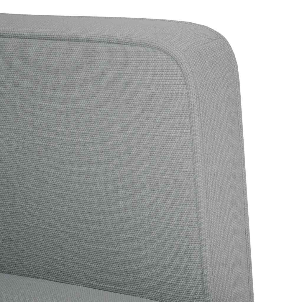 világosszürke szövet loveseat kanapé 111 cm
