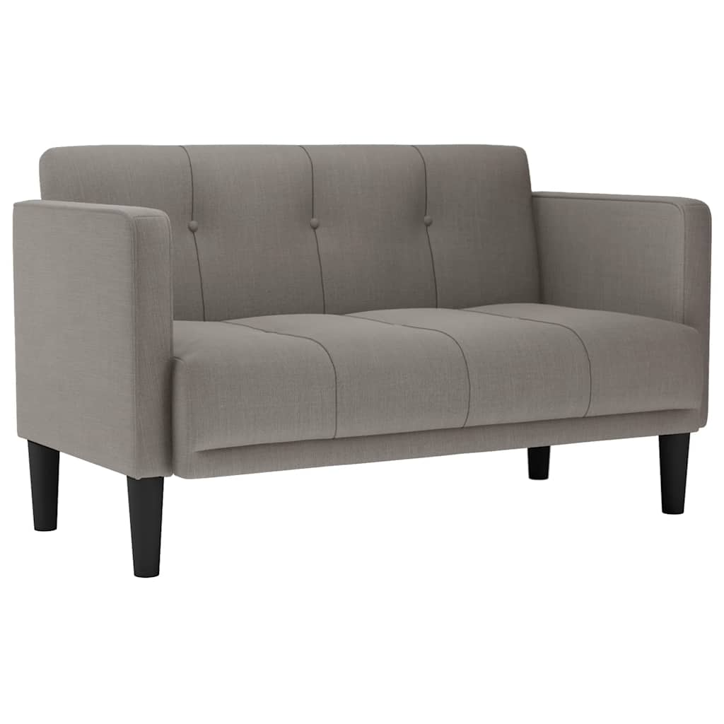tópszínű szövet loveseat kanapé 111 cm