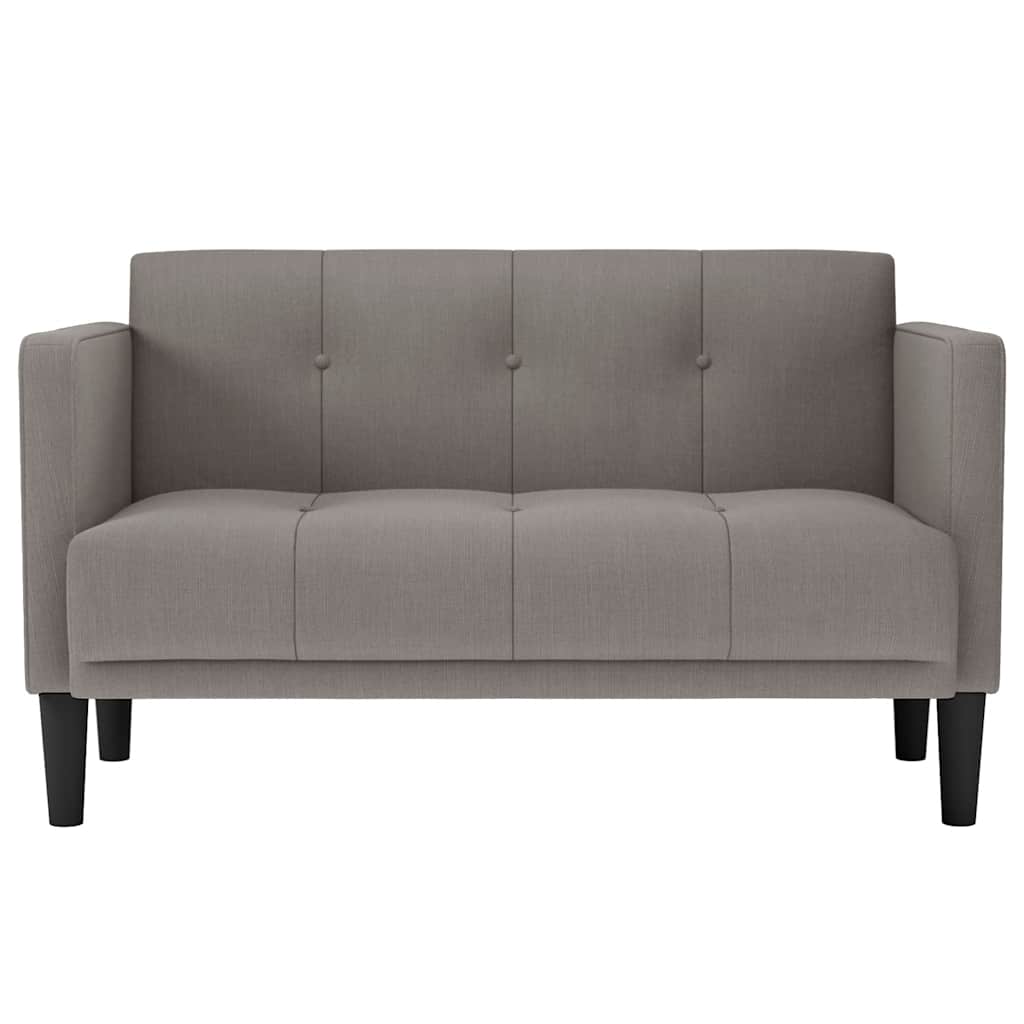 tópszínű szövet loveseat kanapé 111 cm