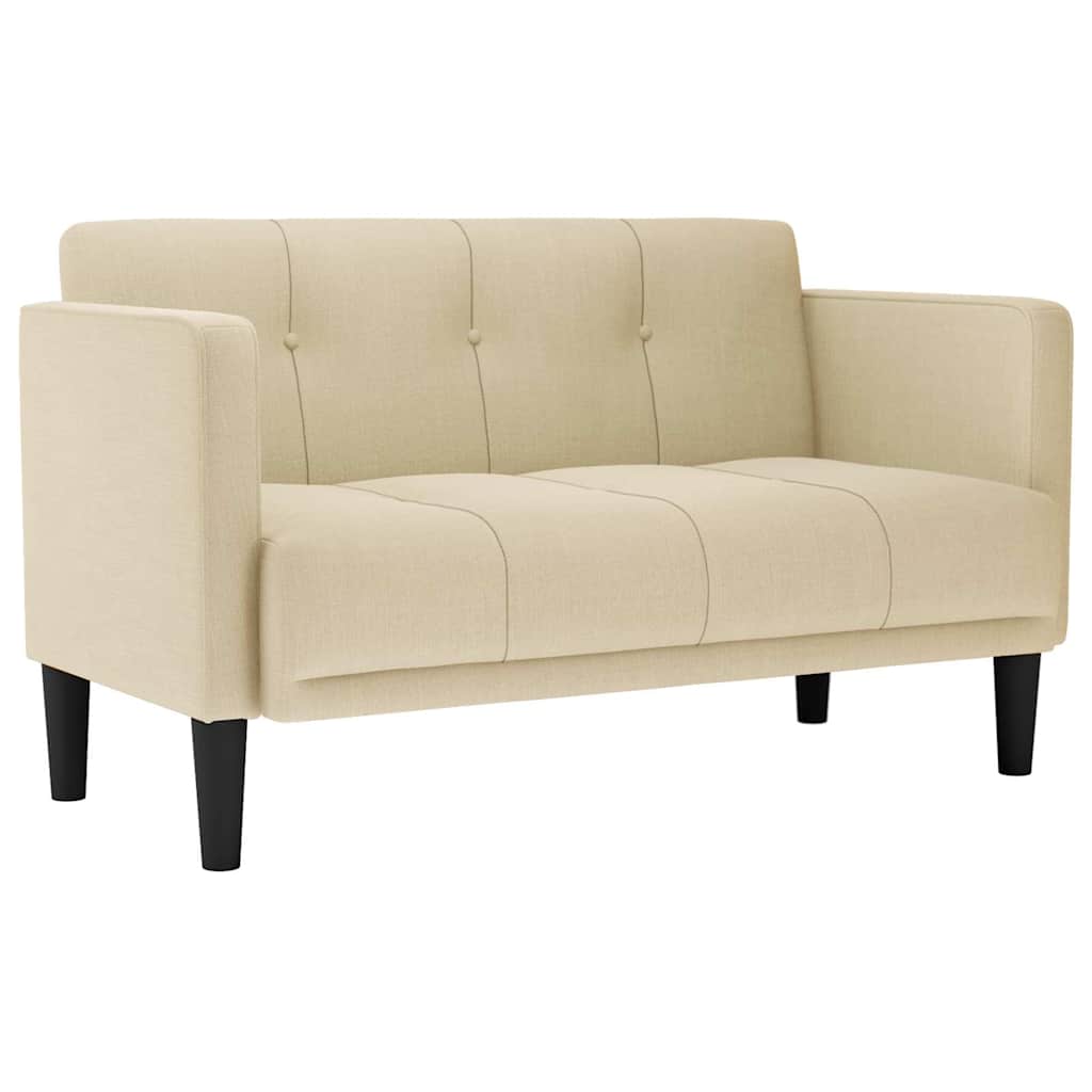 krém szövet loveseat kanapé 111 cm