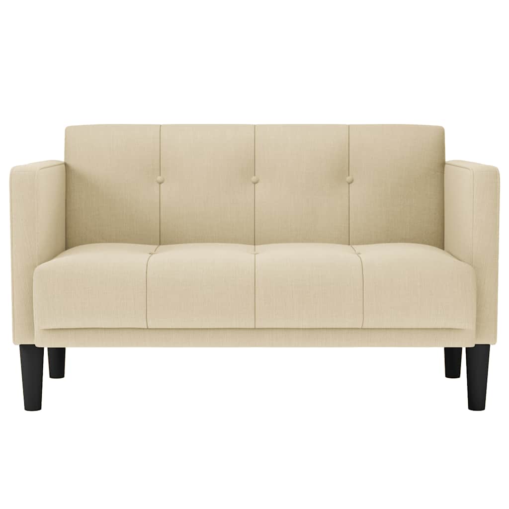 krém szövet loveseat kanapé 111 cm