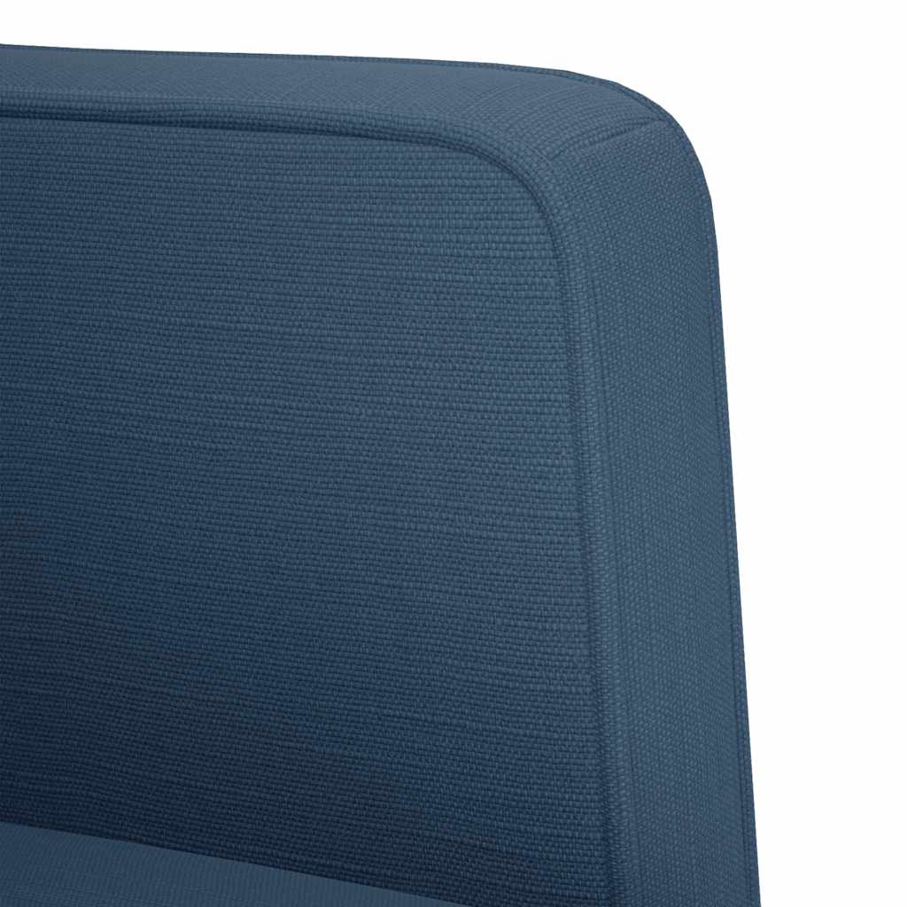 kék szövet loveseat kanapé 111 cm