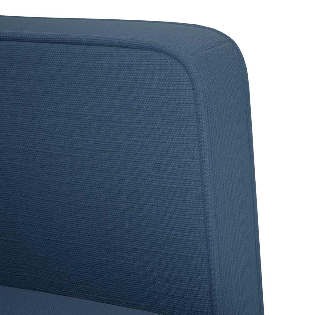 kék szövet loveseat kanapé 111 cm