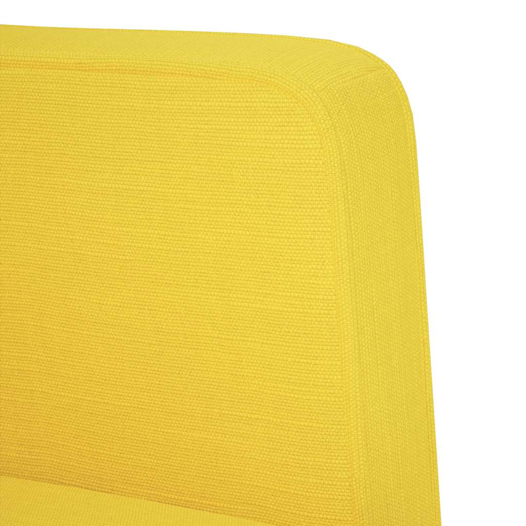 sárga szövet loveseat kanapé 111 cm