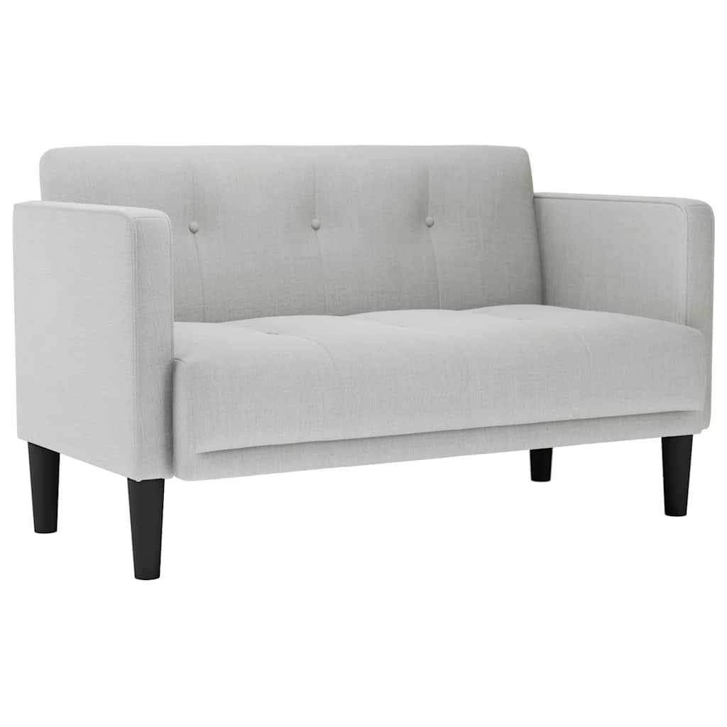 felhőszürke szövet loveseat kanapé 111 cm